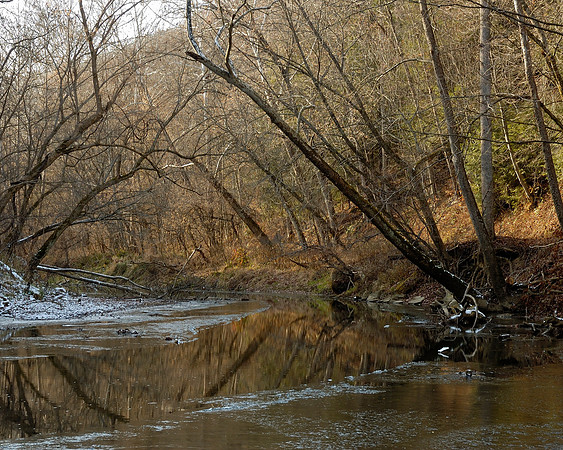 Clear Creek in Winter, Hocking County, Ohio