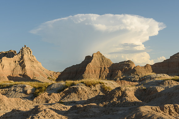 Thunderhead over Badlands National Park, South Dakota